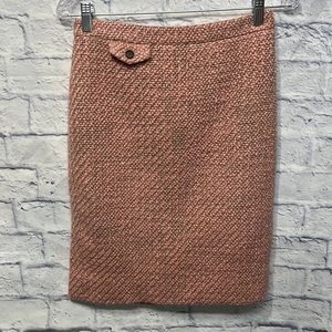 J. Crew Tweed Blush Pencil Skirt